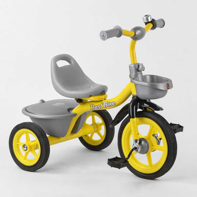 

Велосипед трехколёсный BS-9603 Best Trike колесарезиновые Желтый