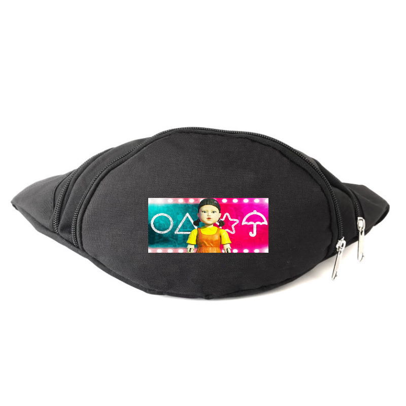 

Сумка Бананка Игра в Кальмара 006 на пояс Cappuccino (sqd 006-black) черный
