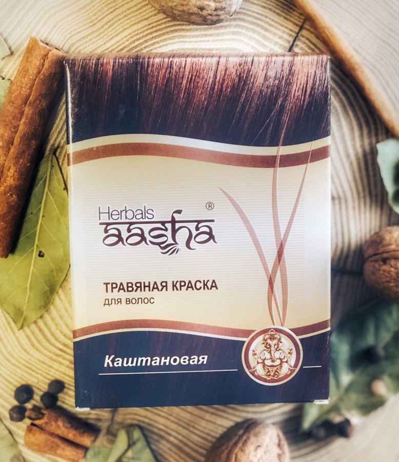 Что из себя представляет травяная краска для волос Aasha Herbals