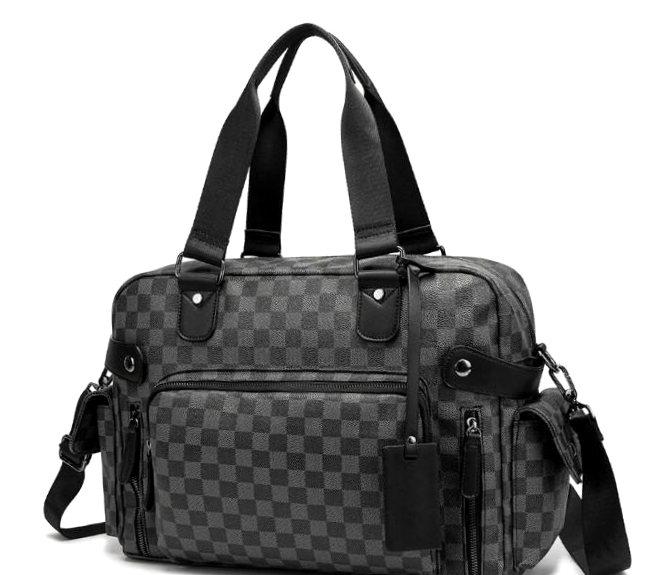 

Вместительная мужская базовая сумка Aliri-00440 в клетку