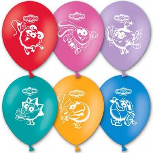 

Воздушные шары Смешарики 12"/30 см ассорти Gemar balloons (Италия) 100 шт
