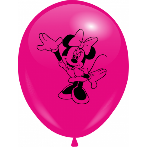 

Воздушные шары Минни 1 сторона c рисунком 12"/30 см малиновый DREAM BALLOONS (Таиланд) 50 шт