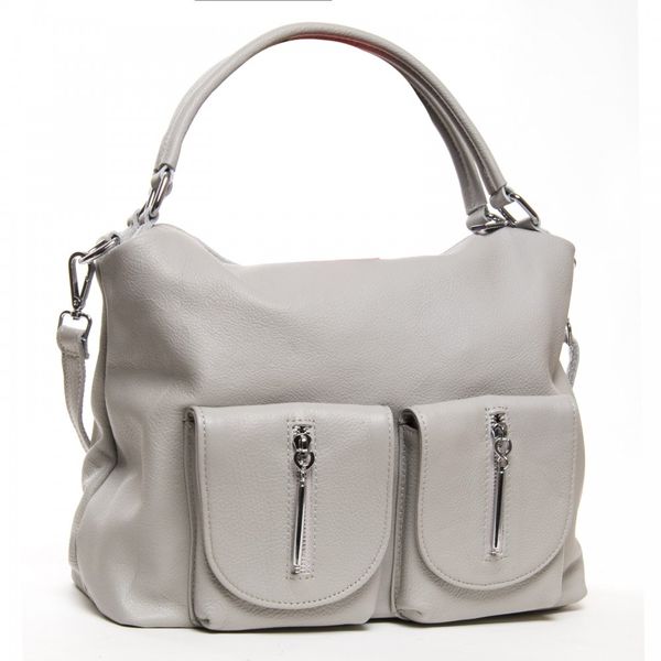 

Женская кожаная сумка классическая ALEX RAI 01-12 25-83105-9 l-grey
