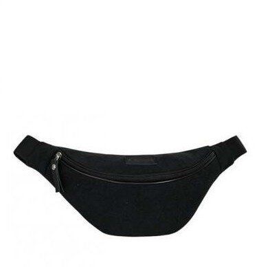 

Сумка - бананка на пояс Exodus Leather Canvas Черный P2103Ex022