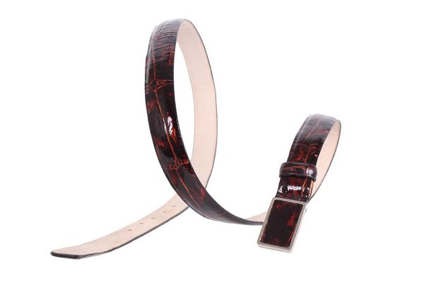 

Женский узкий ремень кожа D-Belts S0420 янтарный (110-115 см х 2.5 см)
