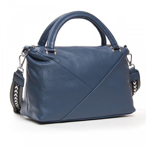 

Женская кожаная сумка классическая ALEX RAI 01-12 24-83104-9 l-blue
