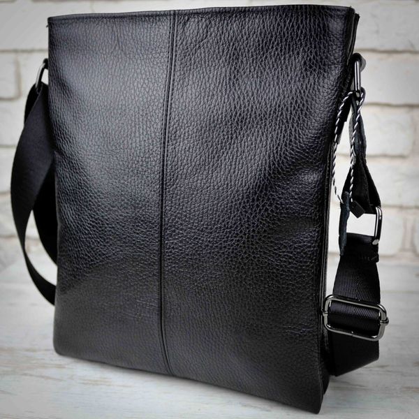 

Повседневная сумка планшет из натуральной кожи Alvibag AV0211FL-BLACK