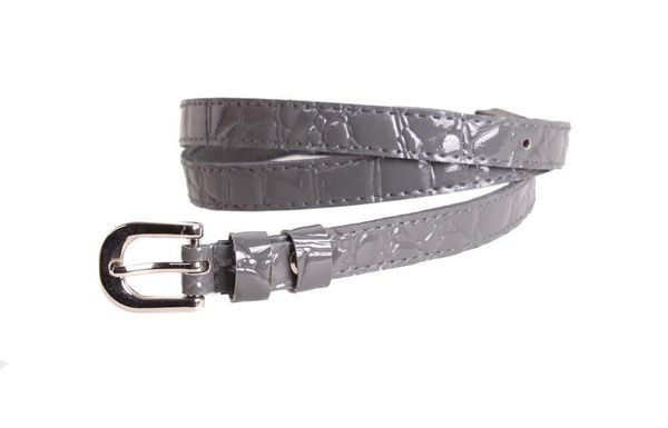 

Женский узкий ремень D-Belts S0503 серый (105-110 см х 1.5 см)