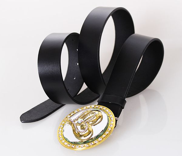 

Женский кожаный ремень под джинсы D-Belts S1466 черный (125 см х 4 см)