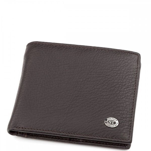 

Мужской кожаный кошелек ST Leather 98393 Коричневый