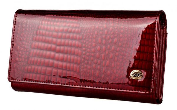 

Женский кожаный кошелек с визитницей ST Leather 98284 Бордовый