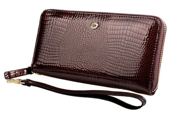 

Женский кожаный кошелек на молнии ST Leather 98241 Коричневый