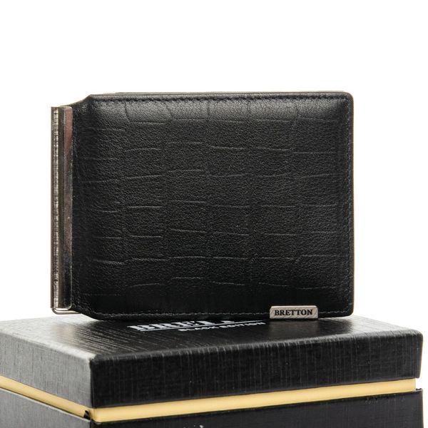 

Мужской кожаный кошелек Crocodile BRETTON M3242 black