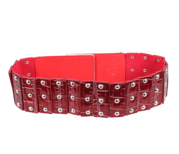 

Стильный пояс лаковый эко кожа D-Belts S1058 красный (85-105 см х 7.5 см)