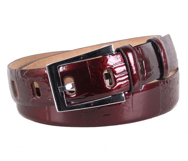 

Женский классический кожаный ремень D-Belts S1170 темно-вишневый (105-120 х 4 см)