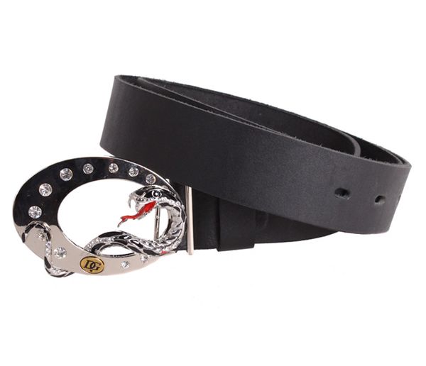 

Женский кожаный ремень с бляхой D-Belts S1088 черный (130 см х 4 см)
