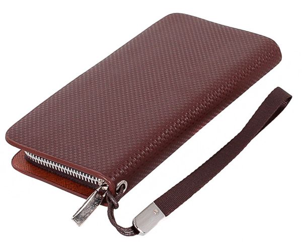 

Кошелек клатч на молнии JZ NV360-246LBROWN Коричневый