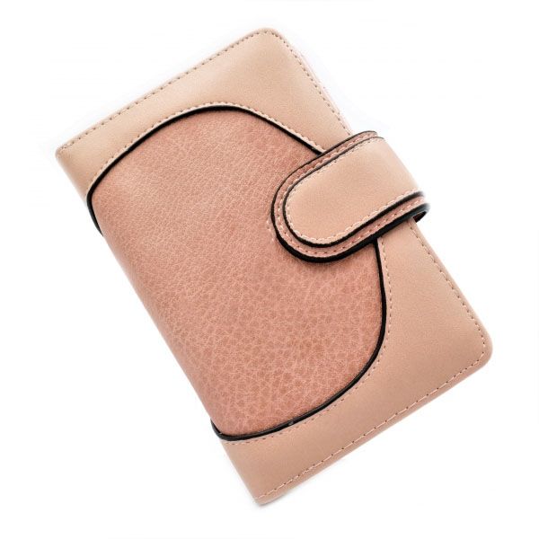 

Женский вместительный кошелек из кожзама Wenty B0253-M-pink