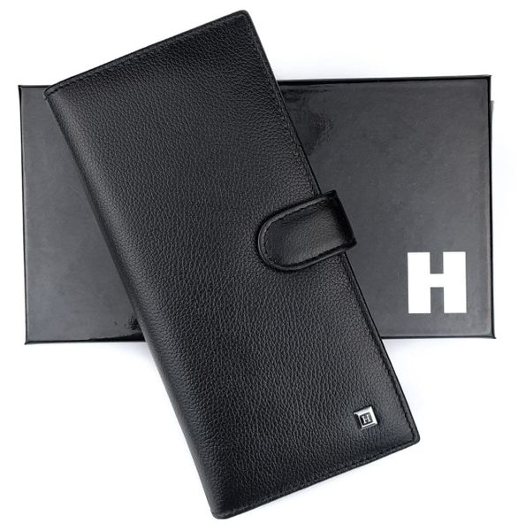 

Мужской кошелек-портмоне из натуральной кожи Horton H-M105-1 черный