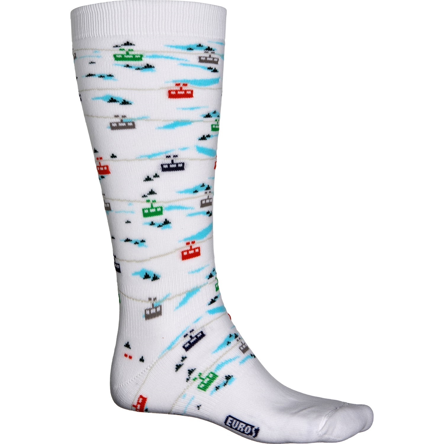 

Носки Eurosock Made in Italy Graphic Ski - Over the Calf (For Men and Women) Cableway, S (44)