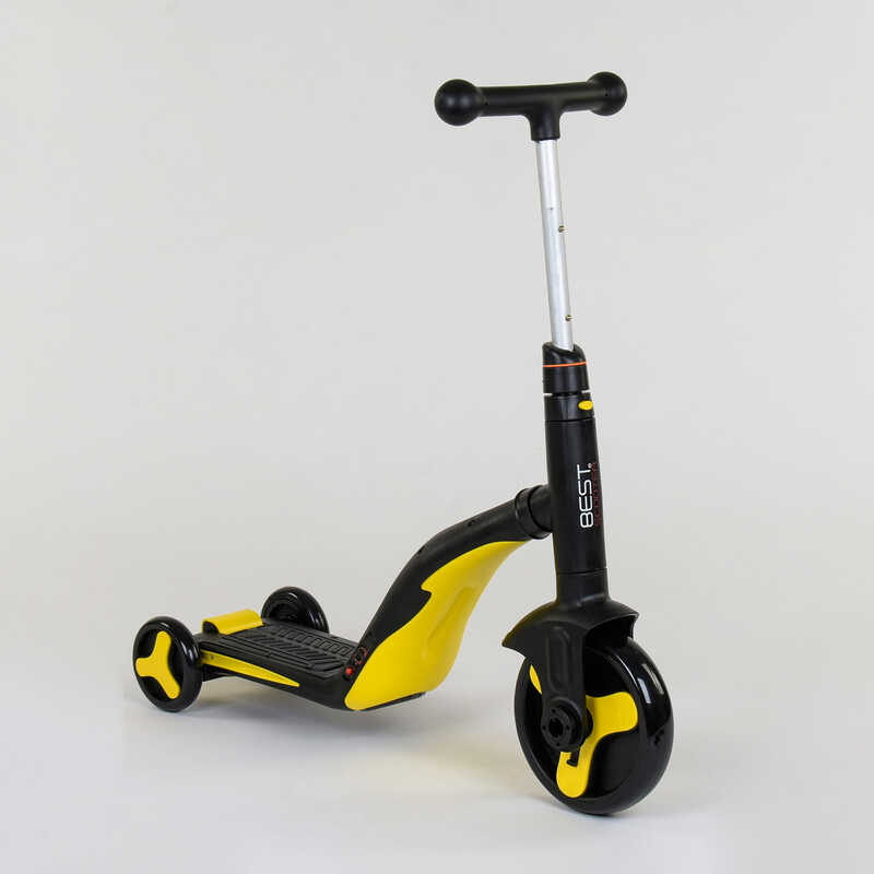 

Самокат детский 3в1 Best Scooter с PU колёсами (свет+музыка) - Yellow (80453)