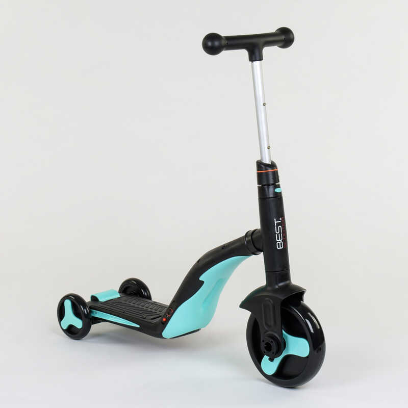 

Самокат детский 3в1 Best Scooter с PU колёсами (свет+музыка) -Turquoise (80457)