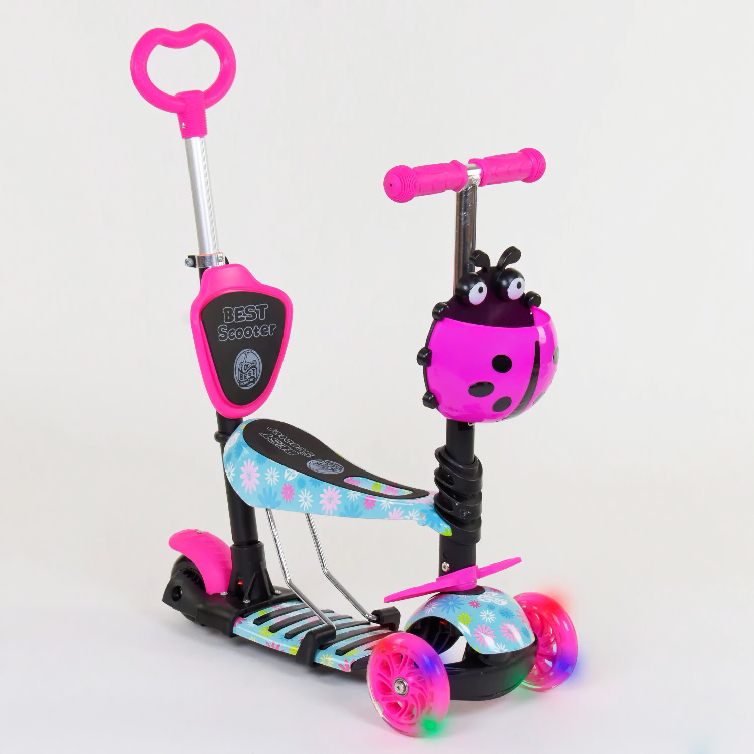 

Самокат 5в1 Best Scooter (PU колеса с подсветкой) Абстракция Multicolor (84215)