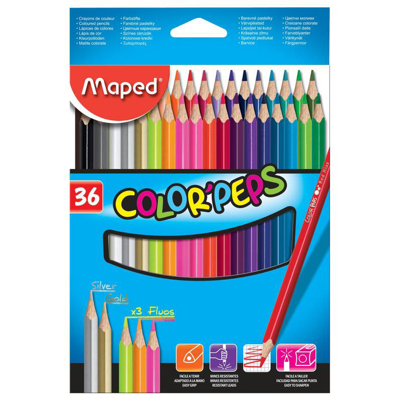 

Карандаши цветные Maped Color Peps 36 цветов 832017