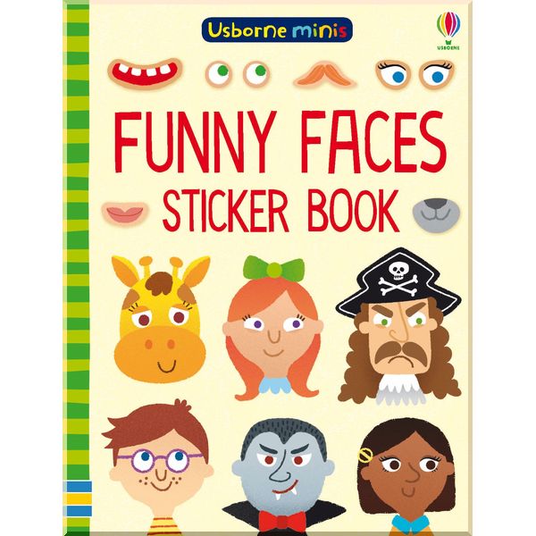 

Usborne Funny faces sticker book. Carly Davies. ISBN:9781474947664