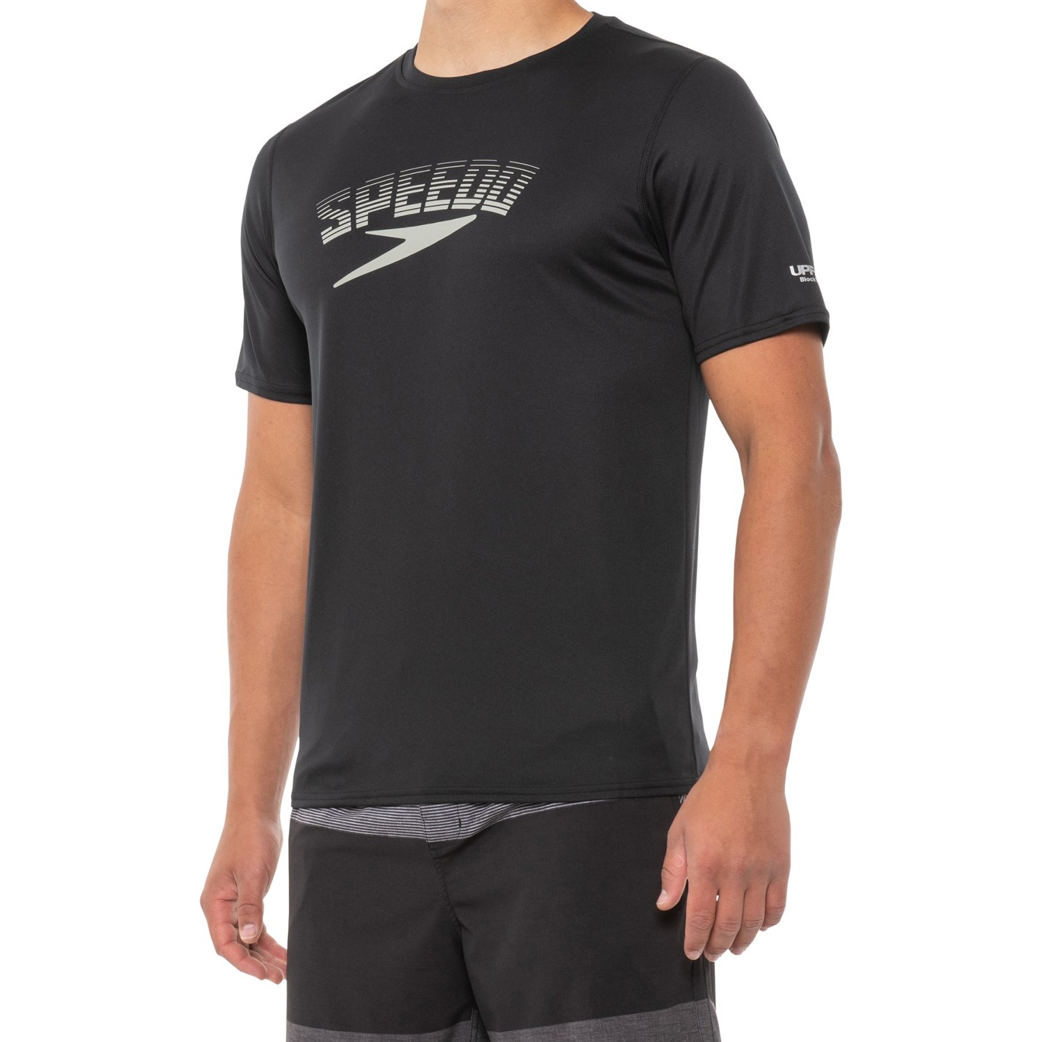 

Рашгард Speedo Graphic Swim Shirt - UPF 50+, Speedo Black,  (46, Рашгард Speedo Graphic Swim Shirt - UPF 50+, Speedo Black, M (46)
