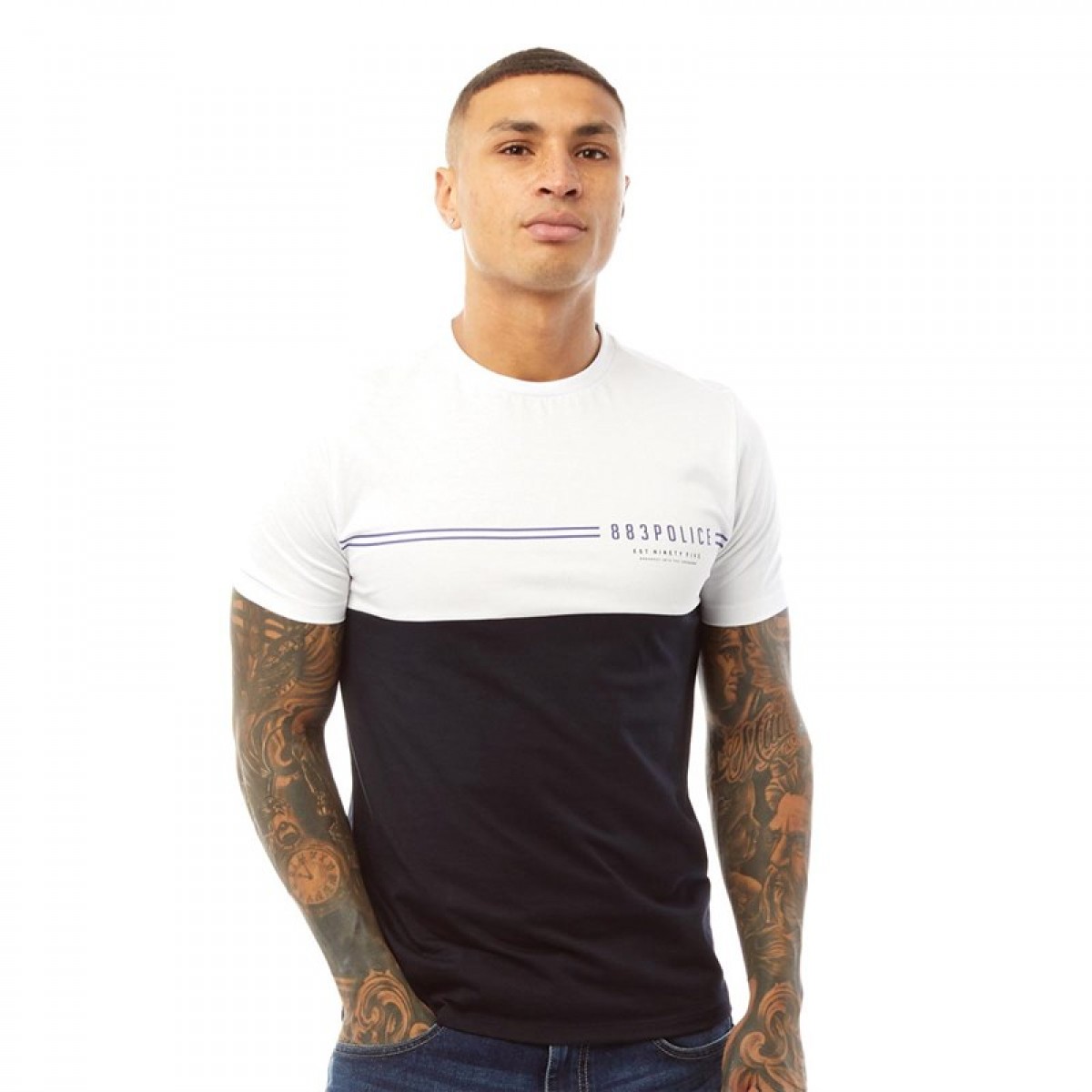 

Футболка 883 Police Bryden Navy/White White,  (42, Футболка 883 Police Bryden Navy/White White, XS (42)