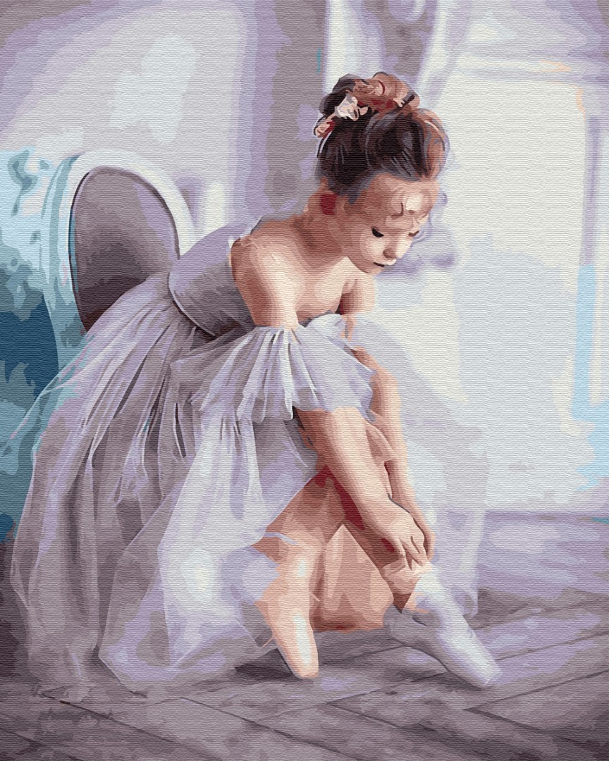

Маленькая балерина. Картина по номерам на холсте. Brushme 40x50