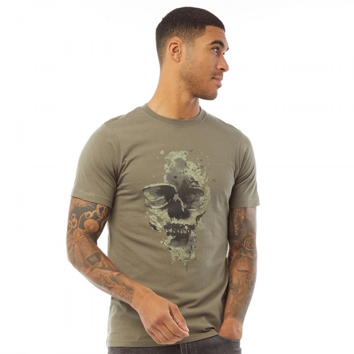 

Футболка Fluid Skull Print Olive Olive Green,  (44, Футболка Fluid Skull Print Olive Olive Green, S (44)