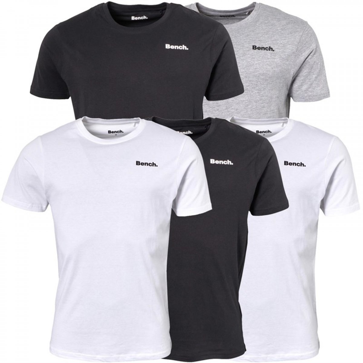 

Футболка Bench Durmi Five Pack s Multi Black, XXL (52)