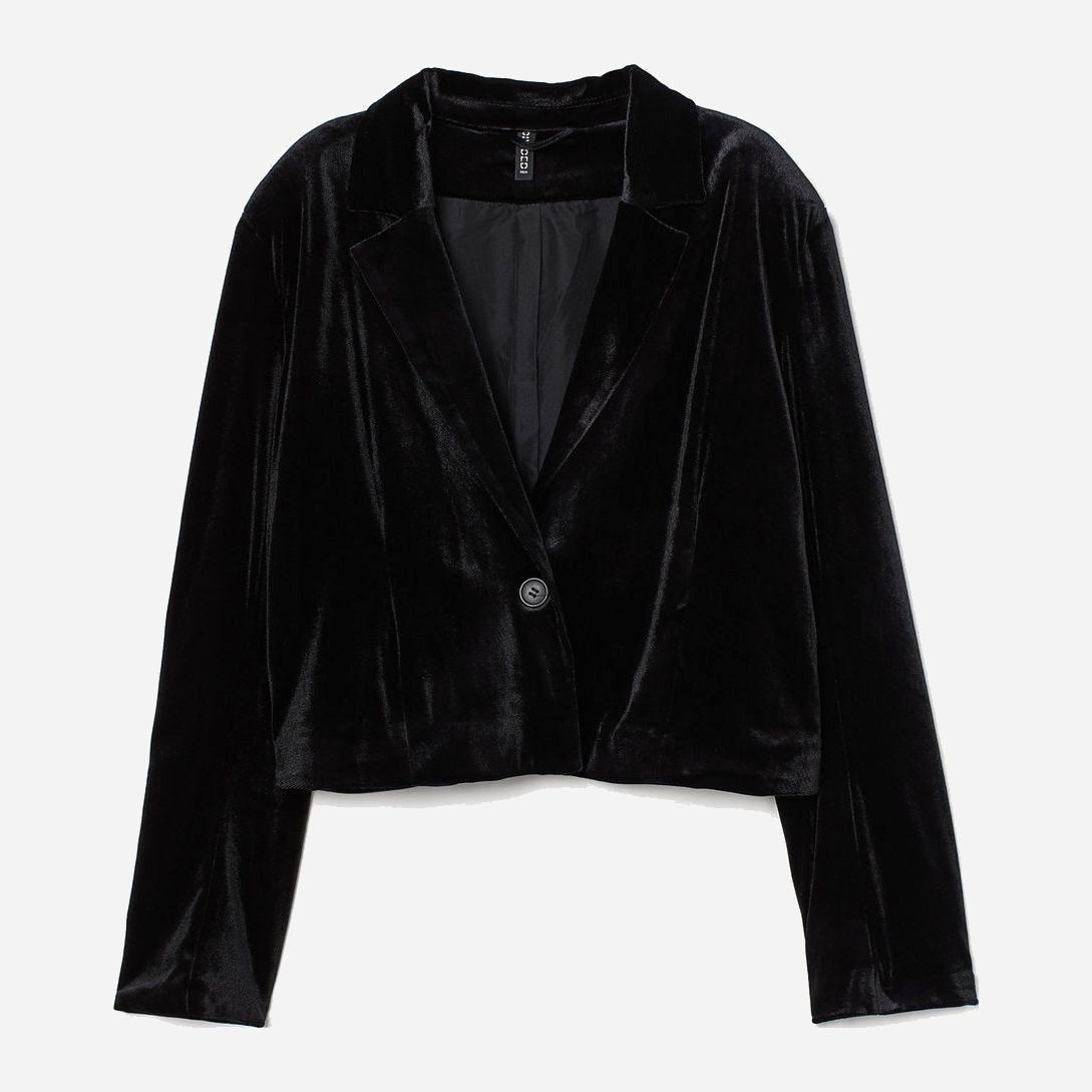 

Жакет H&M 0871004_чер.велв  Черный, Жакет H&M 0871004_чер.велв XXS Черный