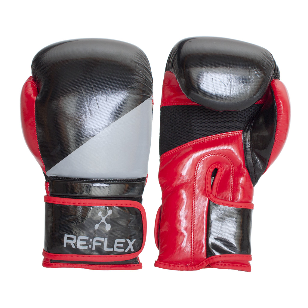 

Боксерские перчатки RE:FLEX BXG-1600 PU 10 унций Черно-красные (00044844)