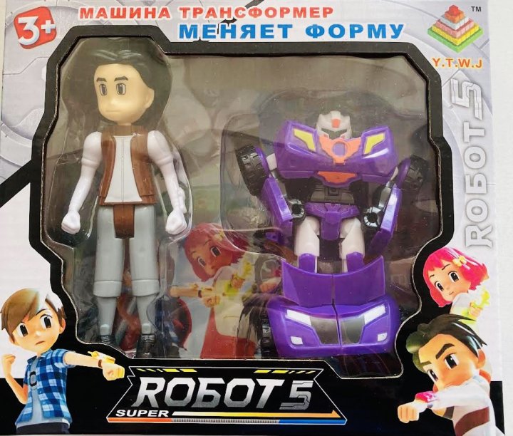 

Игровой набор Y.T.W.J Super Robot-5 339-17-2 робот- трансформер с героем фиолетовый