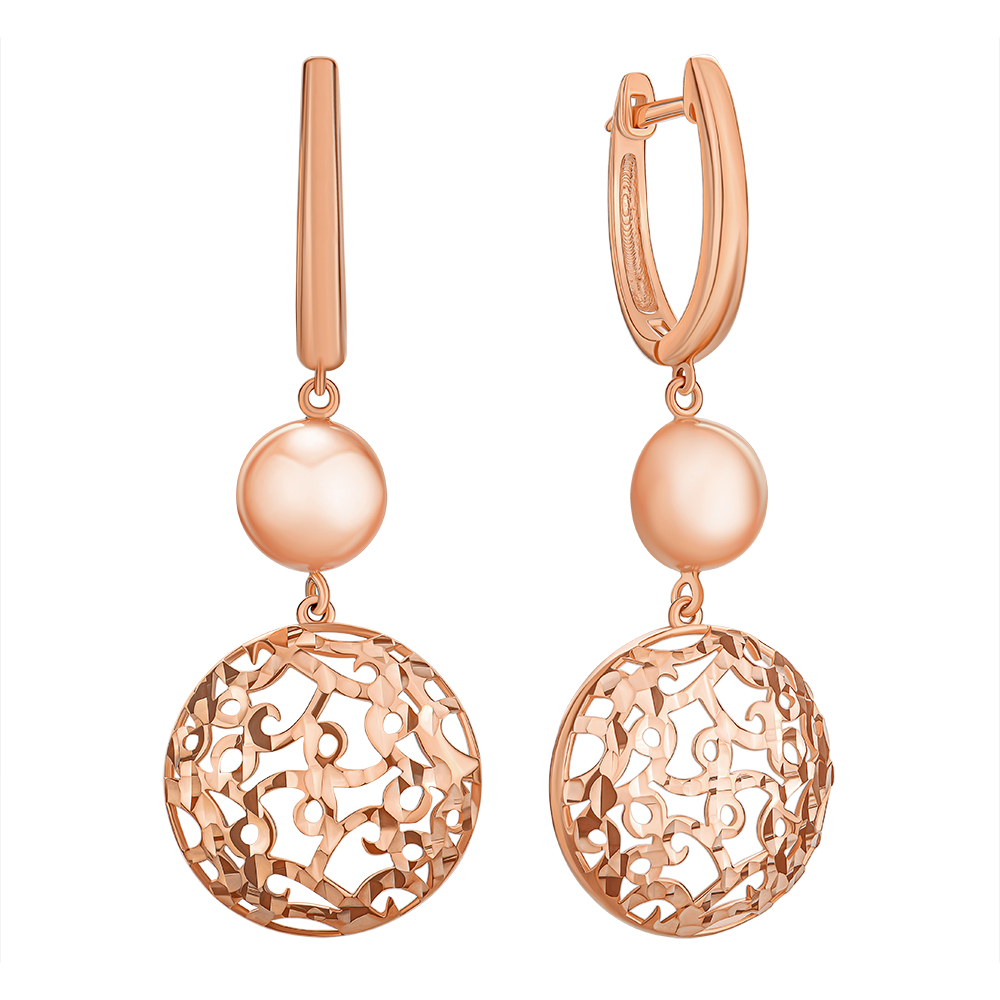 

Серьги-подвески из красного золота 000145462