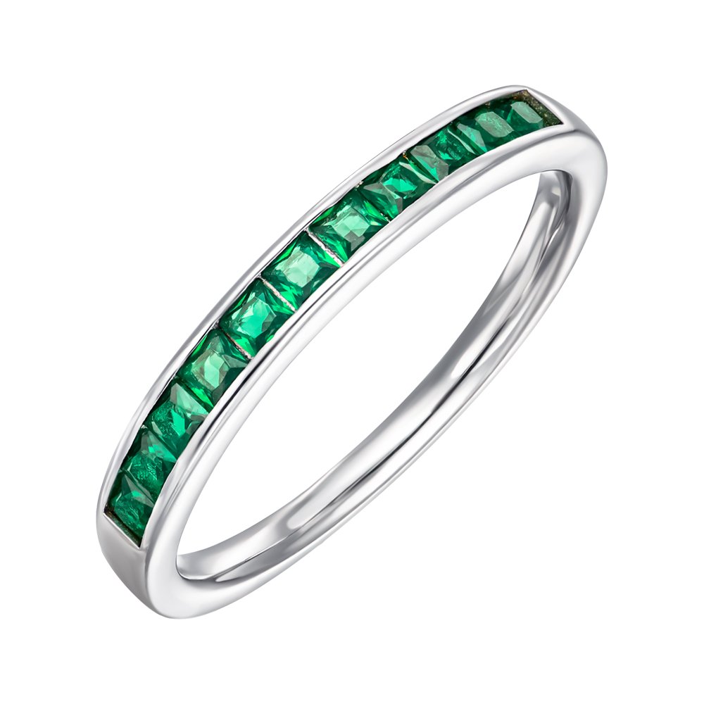 

Серебряное кольцо с фианитами 000147235 17.5 размера