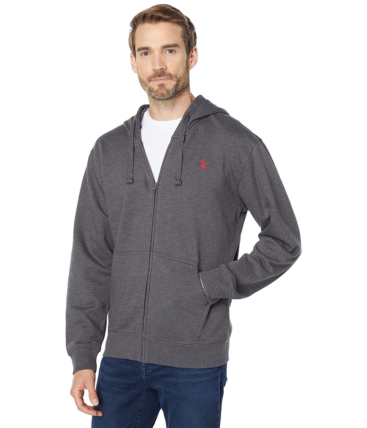 

Толстовка U.. POLO Long Sleeve Full Zip Dark Heather Grey,  (44, Толстовка U.S. POLO Long Sleeve Full Zip Dark Heather Grey, S (44)