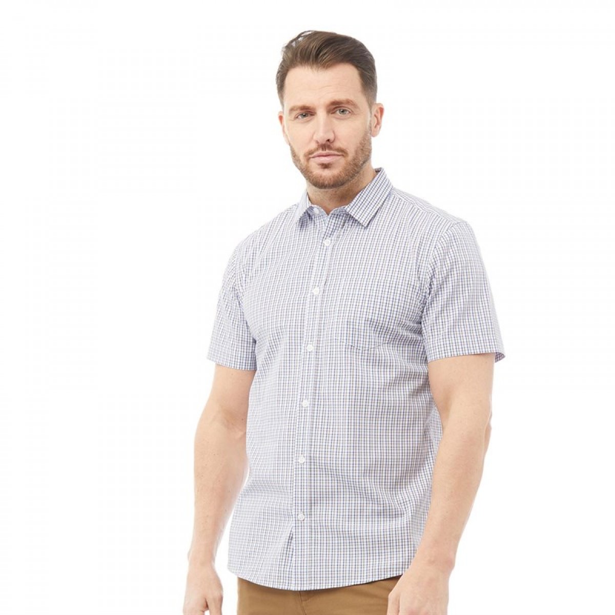 

Рубашка Onfire Cotton Yarn Dyed Check Short Sleeve Shirt Blue/Brown Multi,  (44, Рубашка Onfire Cotton Yarn Dyed Check Short Sleeve Shirt Blue/Brown Multi, S (44)