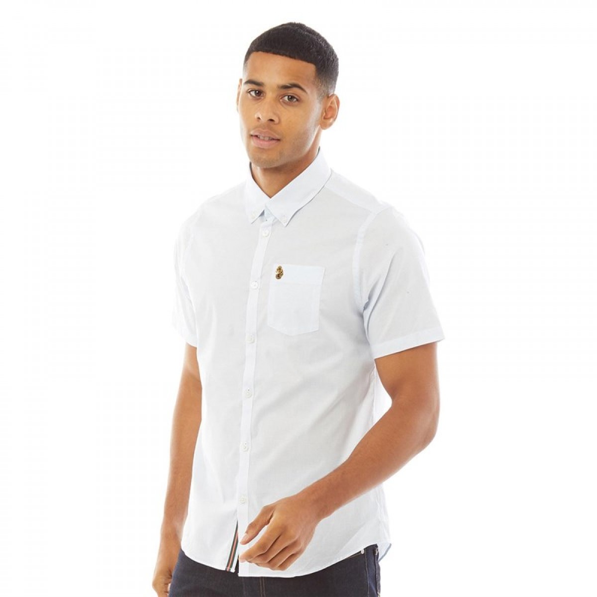 

Рубашка LUKE 1977 Ironbridge Short Sleeve Shirt Blue Black/Navy White, S (44)