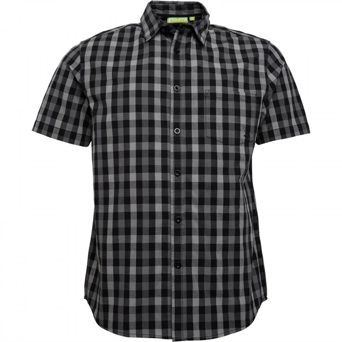 

Рубашка DuFFS Cotton Yarn Dyed Checked Short Sleeve Shirt Black/Grey Black Check,  (44, Рубашка DuFFS Cotton Yarn Dyed Checked Short Sleeve Shirt Black/Grey Black Check, S (44)