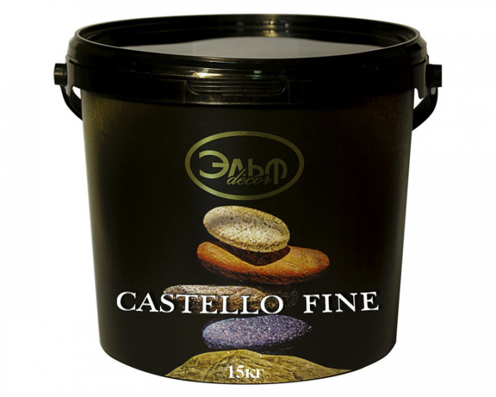 

CASTELLO Fine 5кг, (Кастелло),але з більш дрібною фракцією наповнювача. Ельф-Декор, декоративна штукатурка