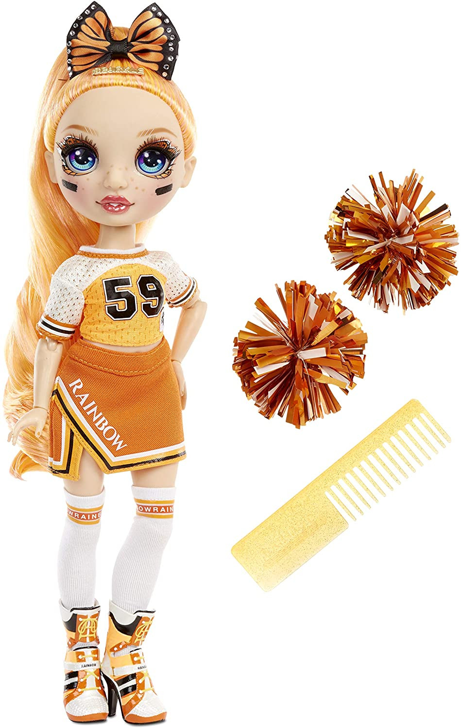 

Кукла Рейнбоу Хай Поппи Роуэн Черлидер Rainbow High Cheer Poppy Rowan Orange Cheerleader Fashion Doll