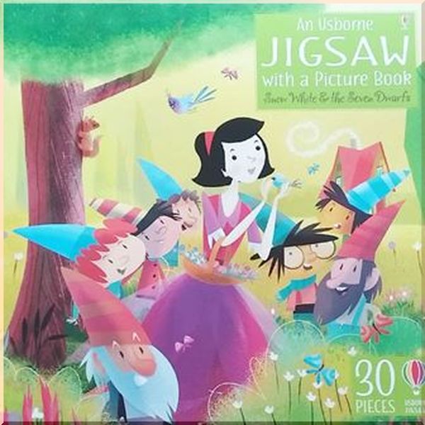 

Usborne Snow White and the Seven Dwarfs Book and Jigsaw. Jacob Grimm and Wilhelm Grimm John Joven Lesley Sims. ISBN:9781474929059