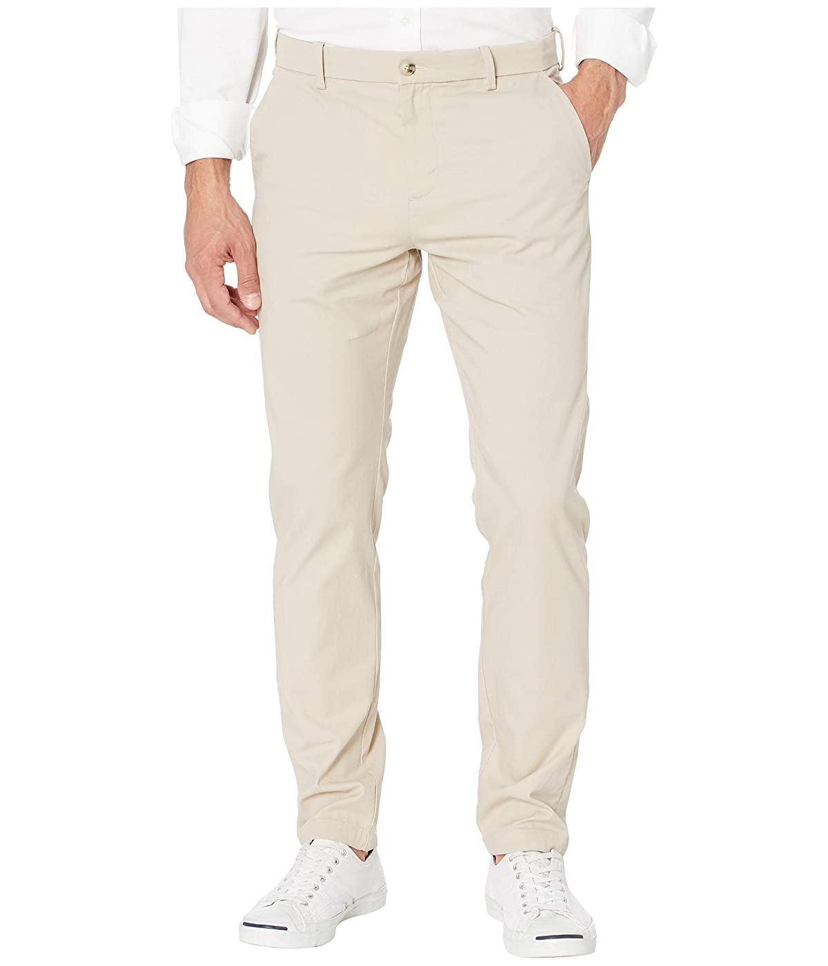 

Чинос Perry Ellis Slim Fit Stretch Wrinkle Free Soft Chino Stone, 31W 32L