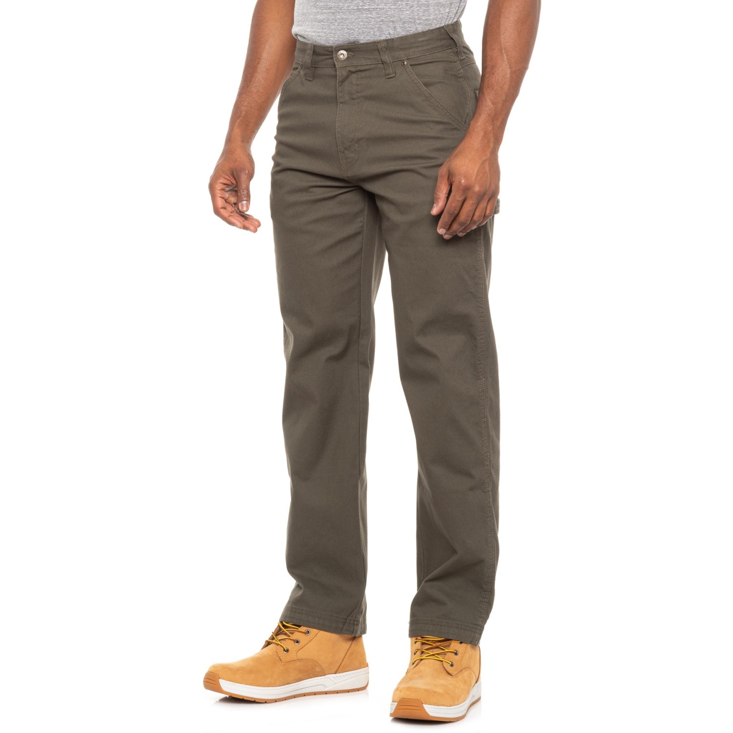 

Брюки Smith's Workwear Duck Canvas Carpenter - Relaxed Fit Black Olive, 40W 32L
