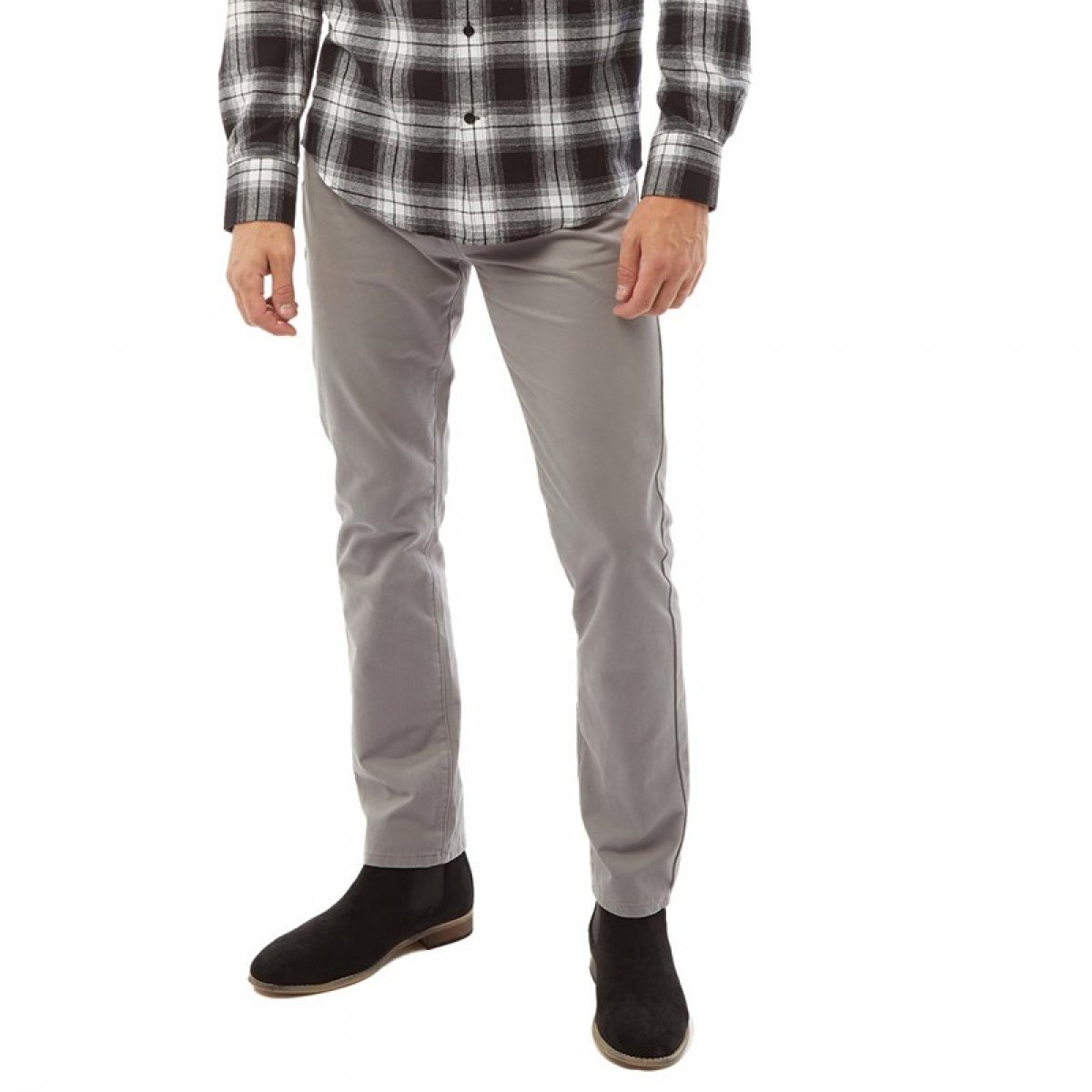 

Брюки Feraud Five Pocket Cotton Twill Reg Slim Fit s Grey Light Grey, 32W 34L