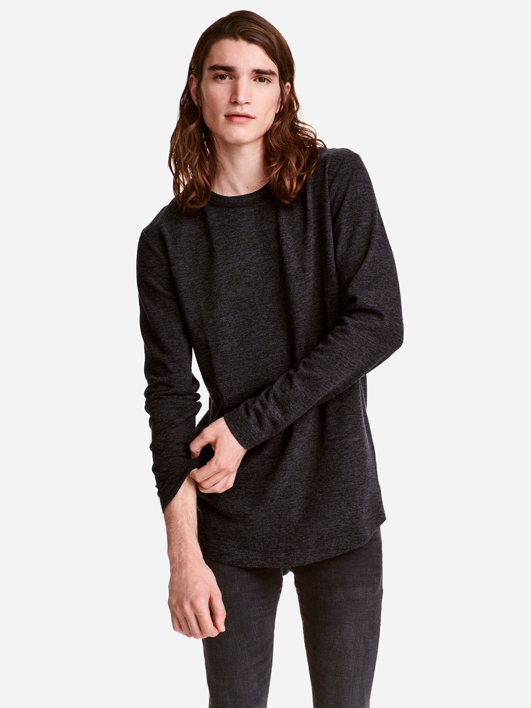 

Лонгслив H&M 345282005b35  Темно-серый, Лонгслив H&M 345282005b35 XS Темно-серый